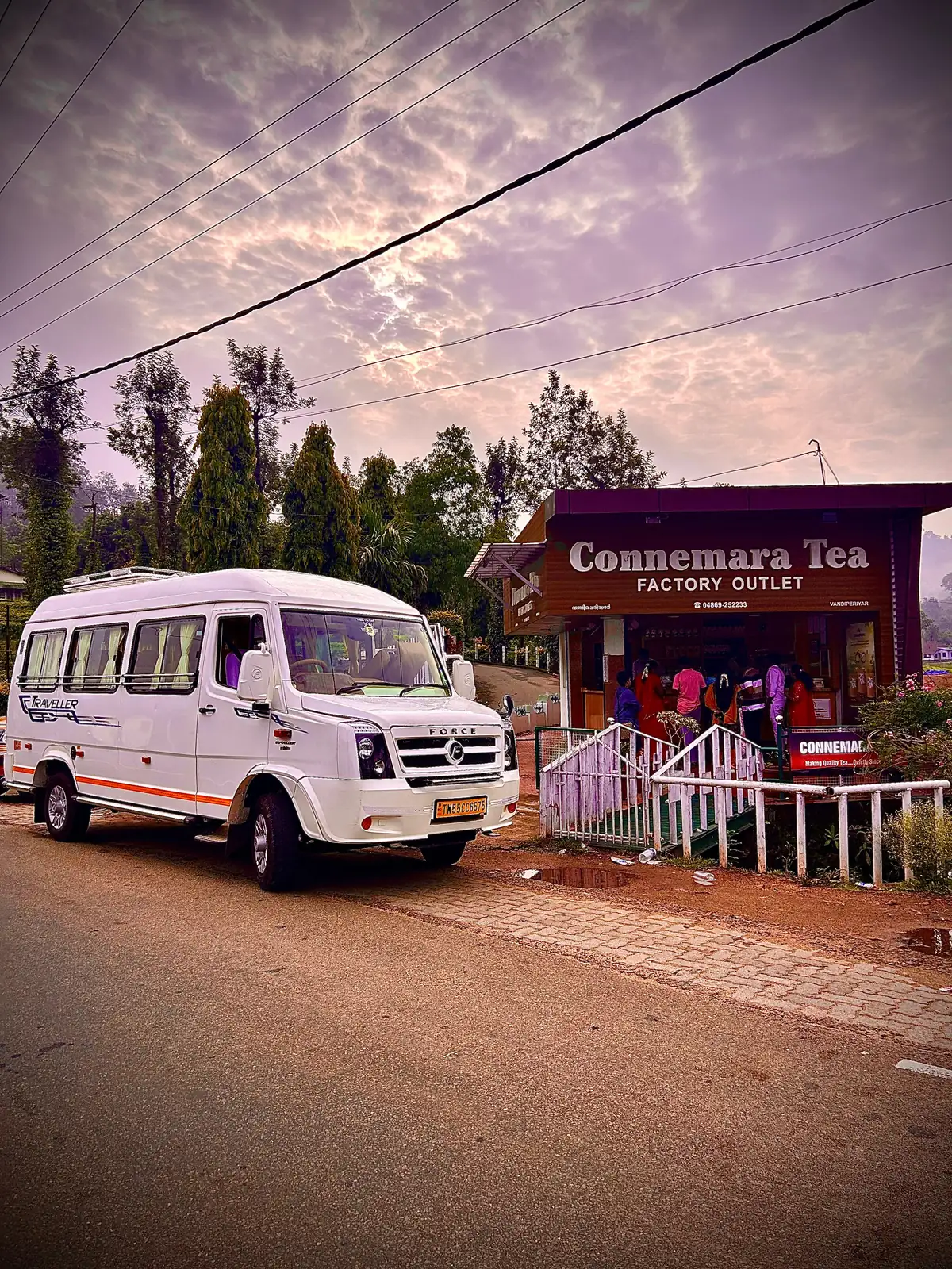 JP Travel Hub Force Traveller on tour at Connemara Tea Factory outlet